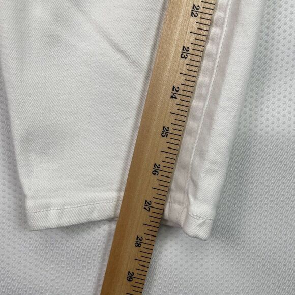 Everlane The Authentic Stretch High Rise Skinny Cotton Jean White Plus Size 34 - Picture 10 of 10